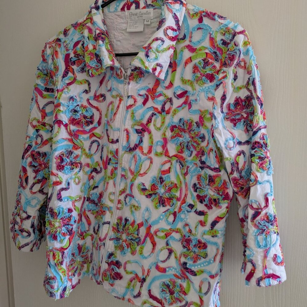 Great Cavalier by St. Paul Textured Multicolor Squiggles Size Medium